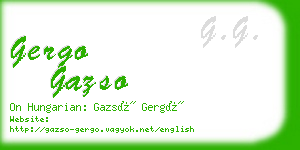 gergo gazso business card